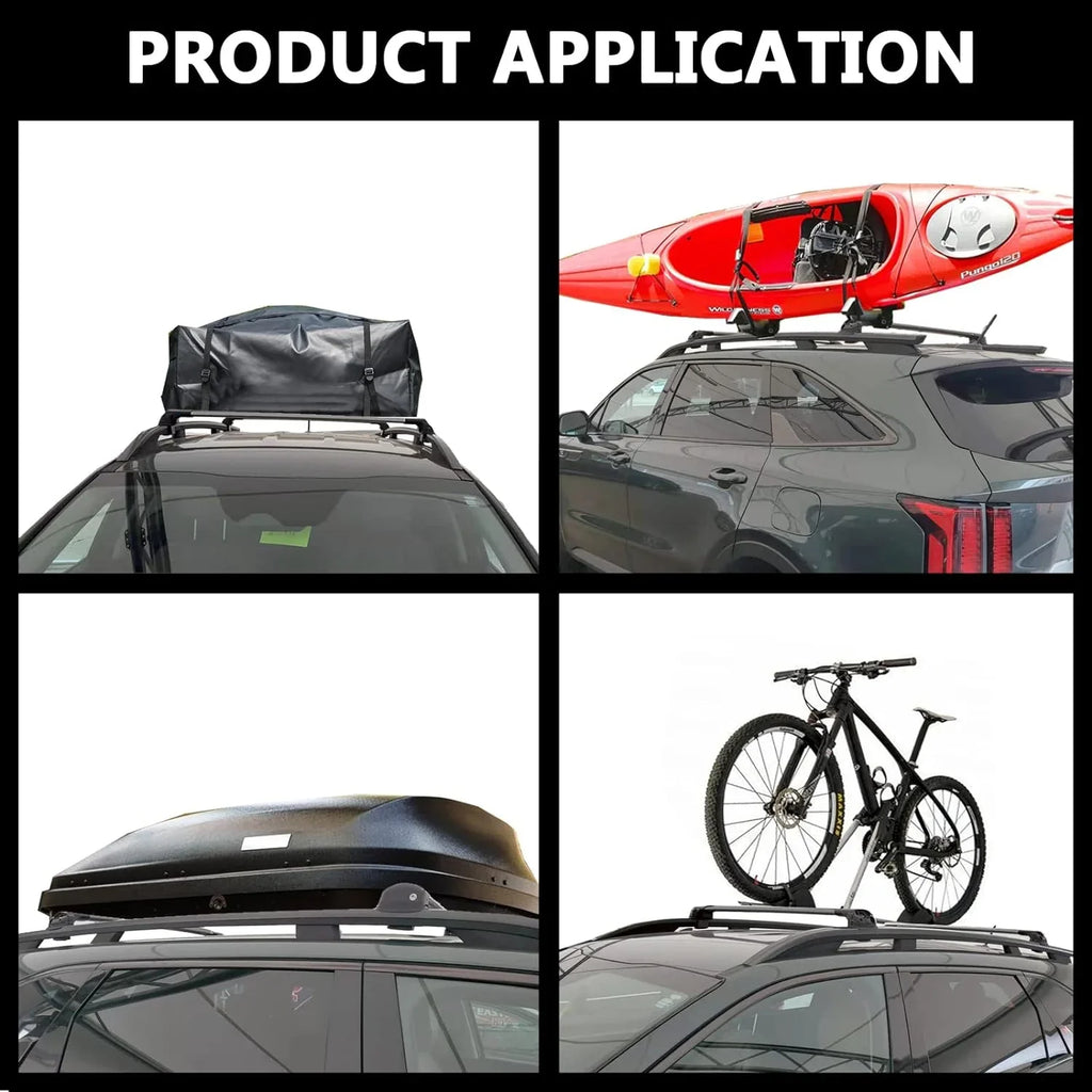 Raised Luggage, Cobra 2022-2024 Cargo Black – ROKIOTOEX Rails, Roof Subar-u Cross Bike Outback Carrier CJ4035 Rack Board, Bars Fit Side Rooftop Box Wilderness Crossbars for Ski for