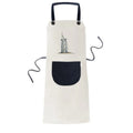 Cotton Pinafore Linen Kitchen al-Arab luxury Burj Apron BBQ Dubai Pocket hotel Adjustable Bib