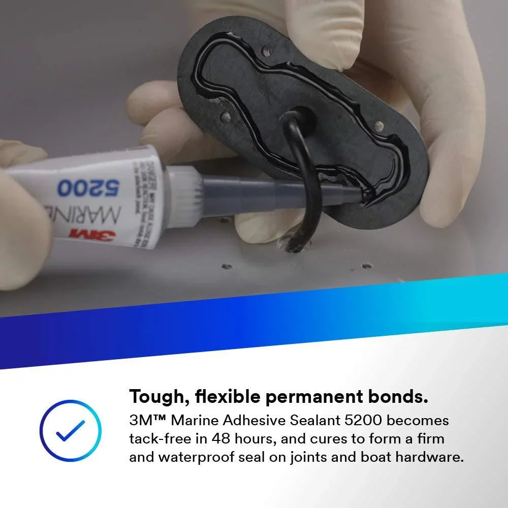 adhesive 5200 oz marine 3 sealant, 3m black,