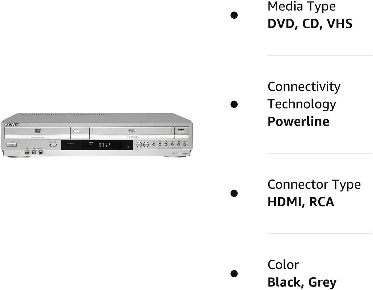 (Refurbished) Restored Combo Sony VHS/DVD Player