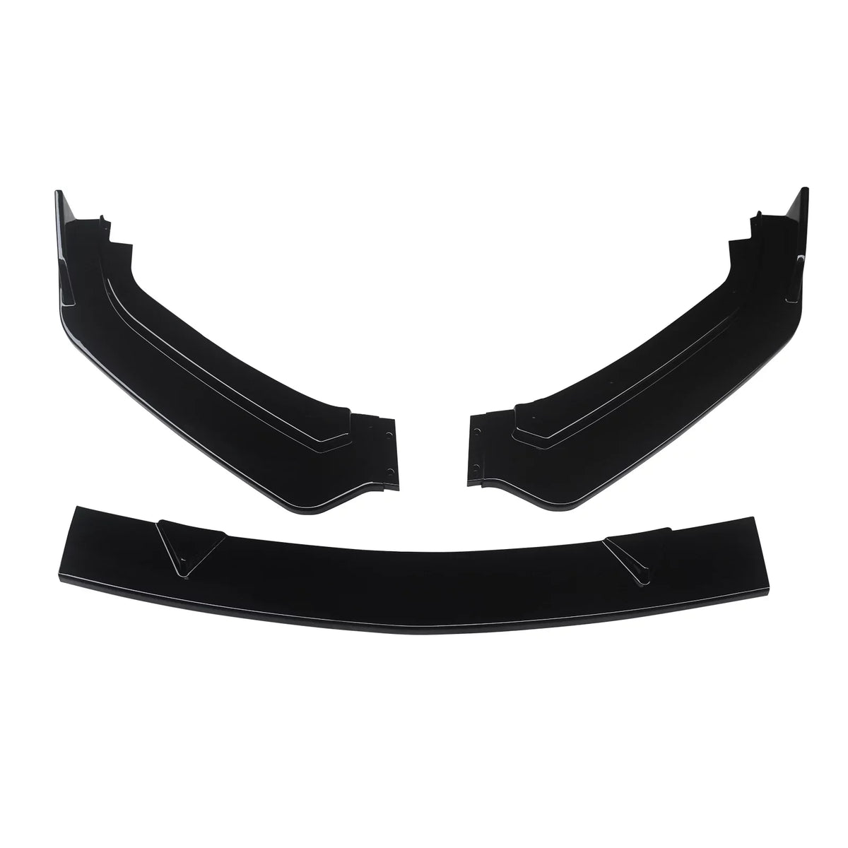 Bumper Gloss Front 2017-2023 for 3PCS NINTE Infiniti Q60 Black Lip