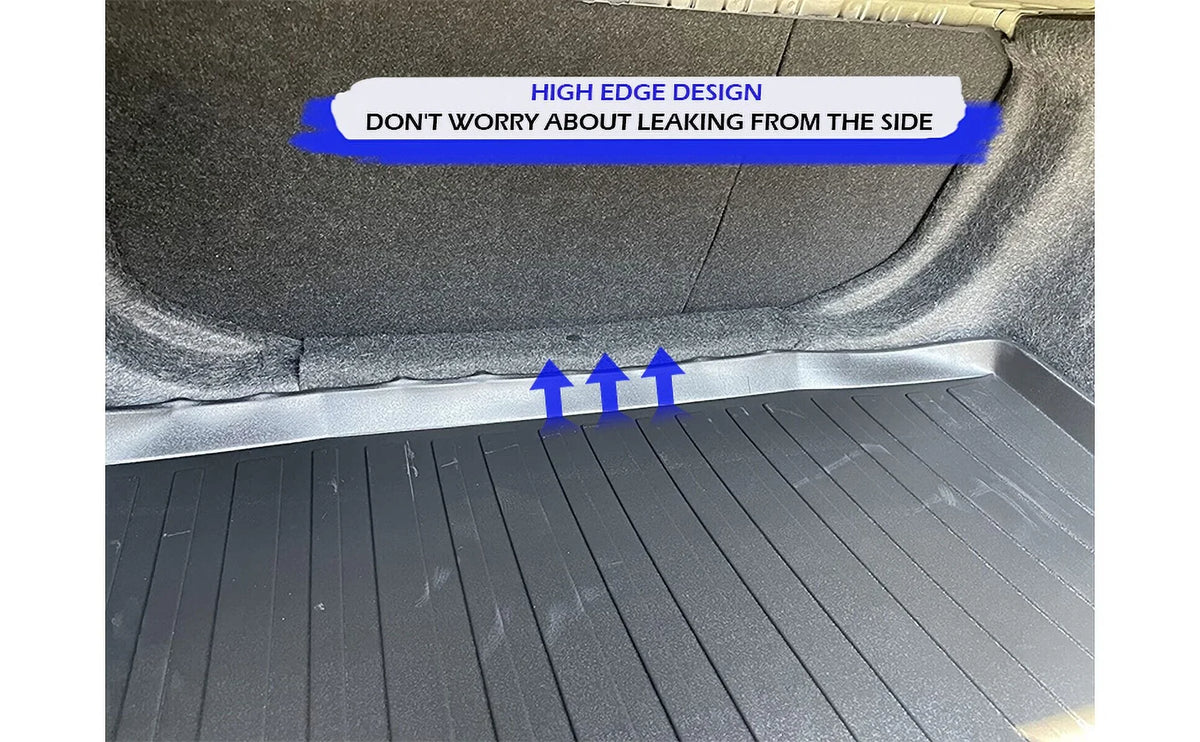 to Raised for Mats EA Liner Honda for – – EACCESSORIES – Mat with Trunk Rubber 2016-2021 Mat Cars Install – Easy – Design Trunk Laser Sedan Civic Weather-Resistant Lip Pre-Cut Trunk Cargo Car Non-Slip