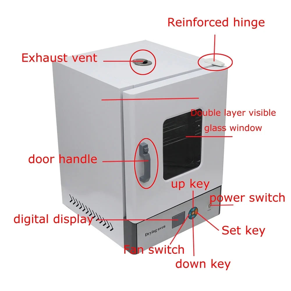 Air WGL-45BE LCD Sterilizing INTSUPERMAI Convection Oven Digital Lab Forced Drying
