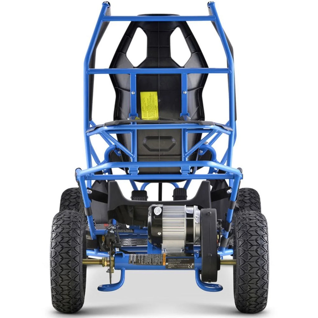 Blue 36v Kart 1000w Electric MotoTec Maverick Go