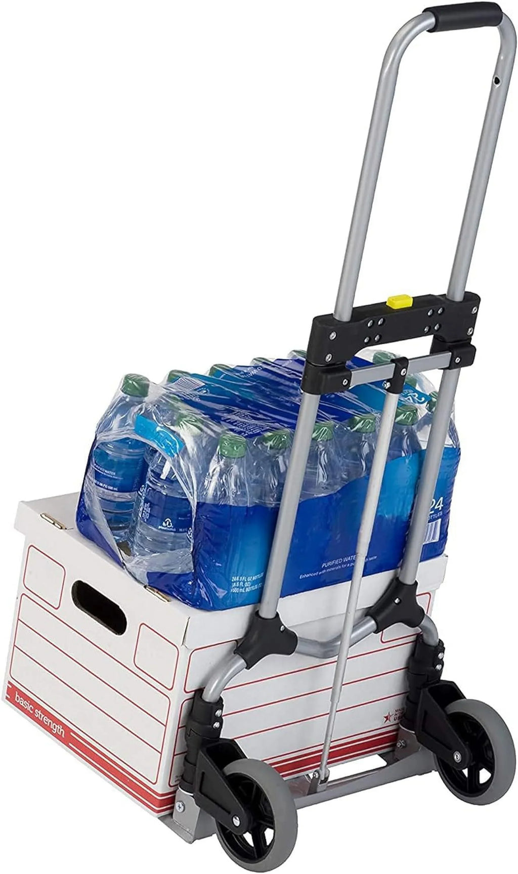 Truck Cart Personal W/Telescoping 160Lb Folding Capacity Luggage MCI Handle, Pack) Steel Hand Silver/Black (2
