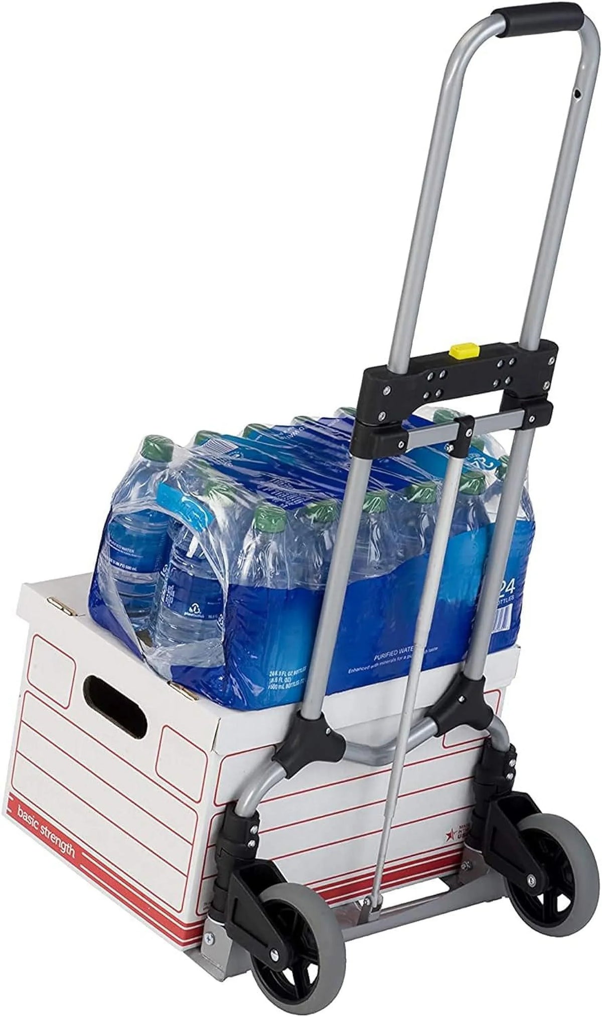 Truck Cart Personal W/Telescoping 160Lb Folding Capacity Luggage MCI Handle, Pack) Steel Hand Silver/Black (2