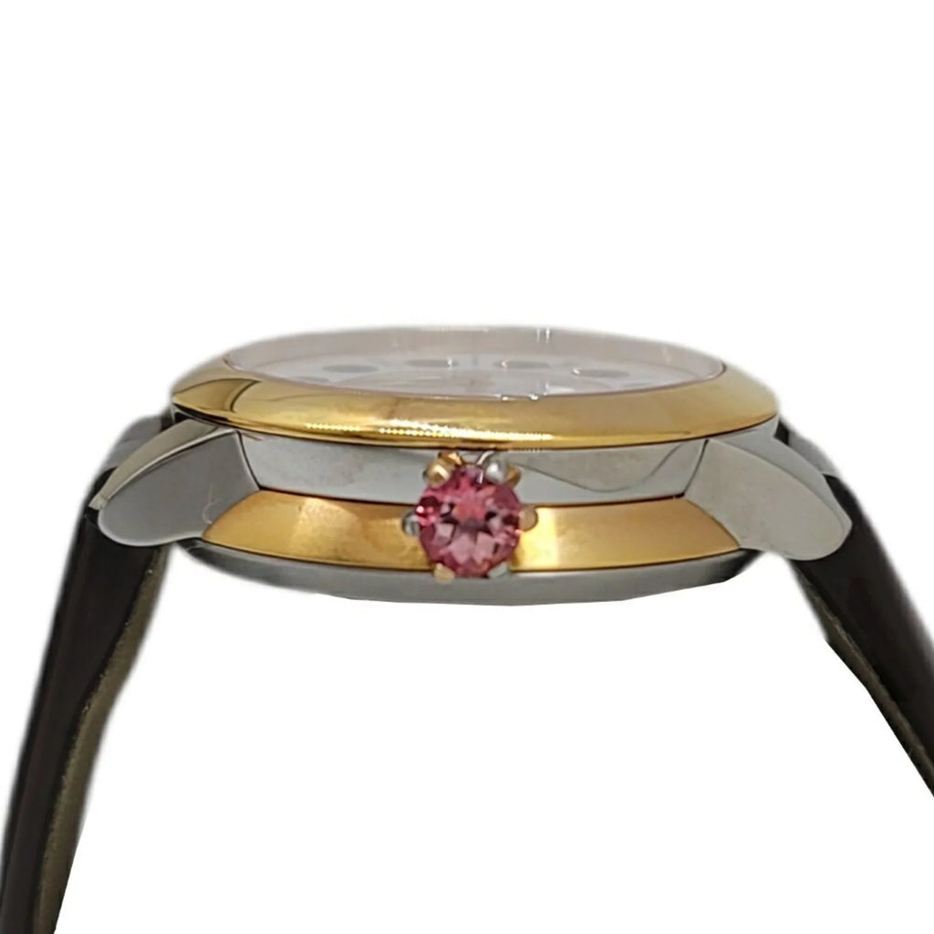 Shell Women's Black Colors 3 Spinel FENDI Watch Belt SS Fashionable (Like Shine Enamel Clock Topaz Eye Brown New) Quartz Fendi Pre-Owned