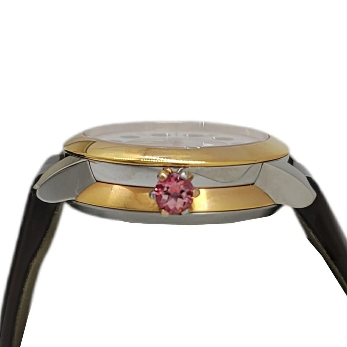 Shell Women's Black Colors 3 Spinel FENDI Watch Belt SS Fashionable (Like Shine Enamel Clock Topaz Eye Brown New) Quartz Fendi Pre-Owned