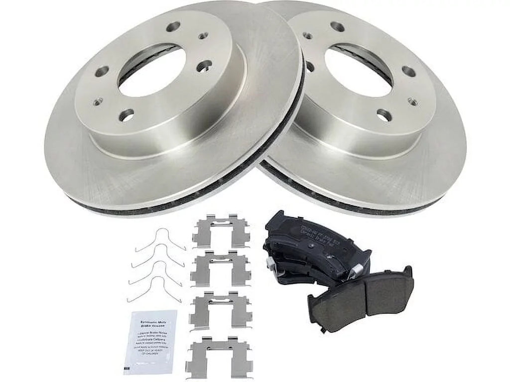 Brake Sentra Pad 1998 Rotor 1995 1997 Compatible - XE and Nissan 1996 1999 1.6L 4-Cylinder Front with Kit -