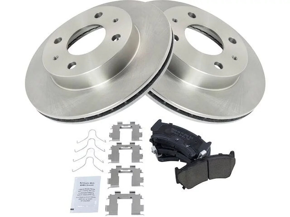 Brake Sentra Pad 1998 Rotor 1995 1997 Compatible - XE and Nissan 1996 1999 1.6L 4-Cylinder Front with Kit -