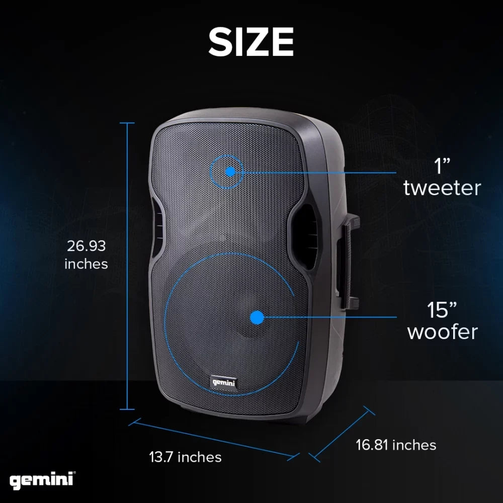 Complete Speaker Dual Gemini PA Package PA-SYS15