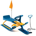 Adults Frost - Snow Flag for Wheel, Racer Kids Sledding Snow for Steering Rope Sled & Machrus Twin Brakes, Rush Pull and Sled Winter Safety with