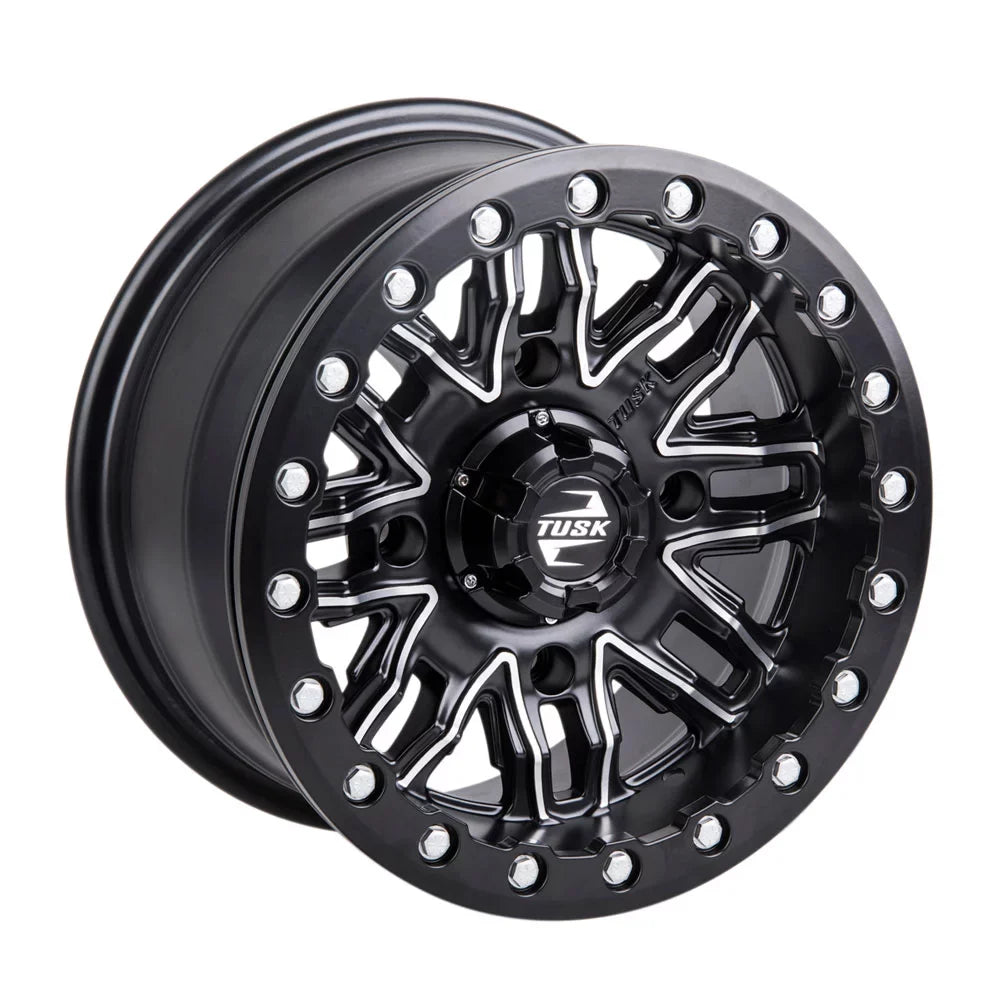 '+ 4/137 For Machined/Black Can-Am 3.0 HD10 14x7 Nebo Tusk 2021-2022 4.0 Beadlock Defender Wheel Pro Limited
