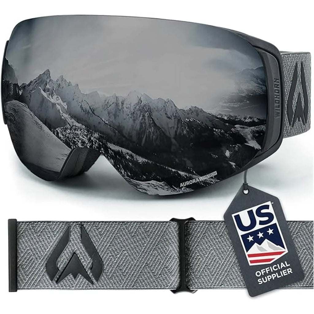 (Used Junior Black, Stealth/Jet Wildhorn New) Like Goggle, Ski Roca - Pre-Owned