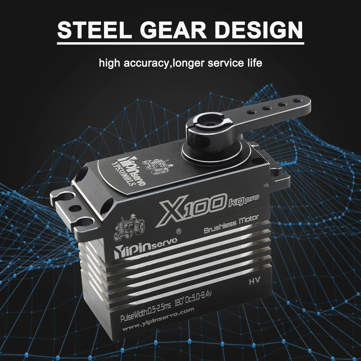Torque Metal RC Waterproof ESC,Servo Torque Servo Waterproof Crawler Car Car RC Torque Waterproof RC Car RC Metal RC YIPINServo Torque