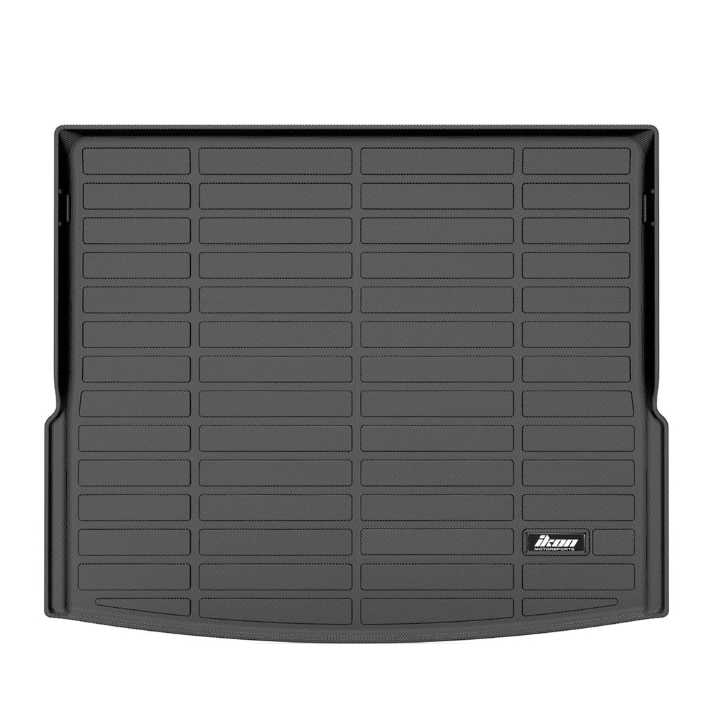 with Mats Trunk Weather Full Mat Ikon All TPE Cargo + Floor U11 X1 Rear Interior Car Compatible Set 3D 2023-2024 BMW Tray 4PC Mats Waterproof Liners Black Motorsports Accessories Floor Anti-Slip Trunk