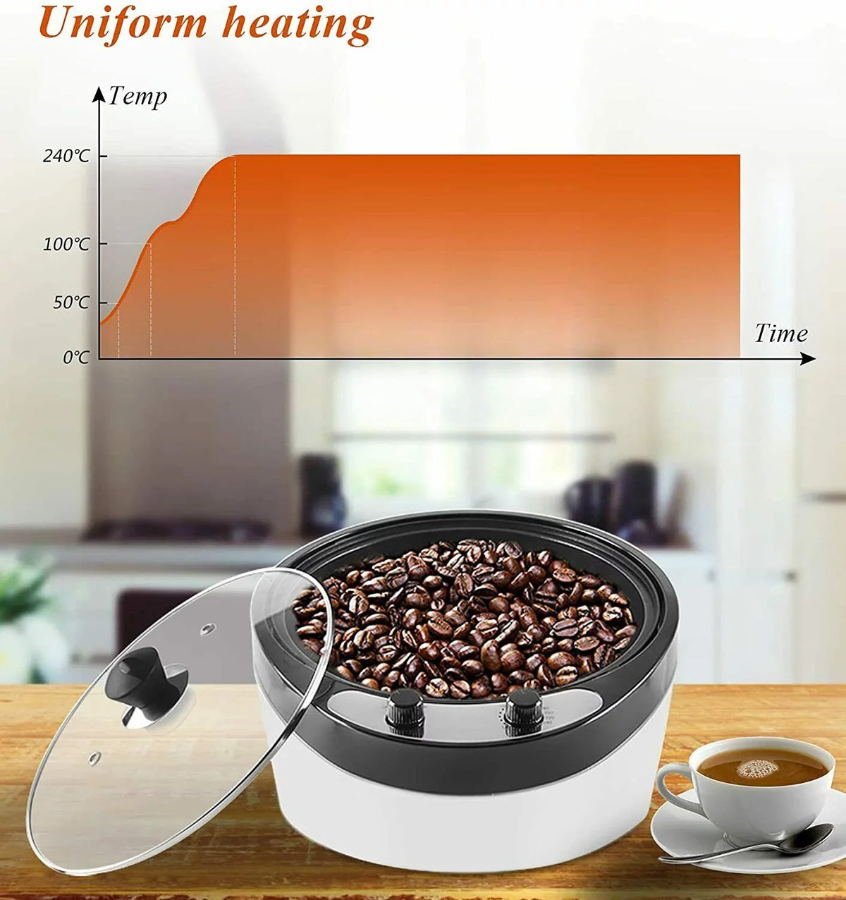 800W Machine Roaster Shanna 800G Coffee Coffee Home for Commercial Roaster 110V Bean Electric