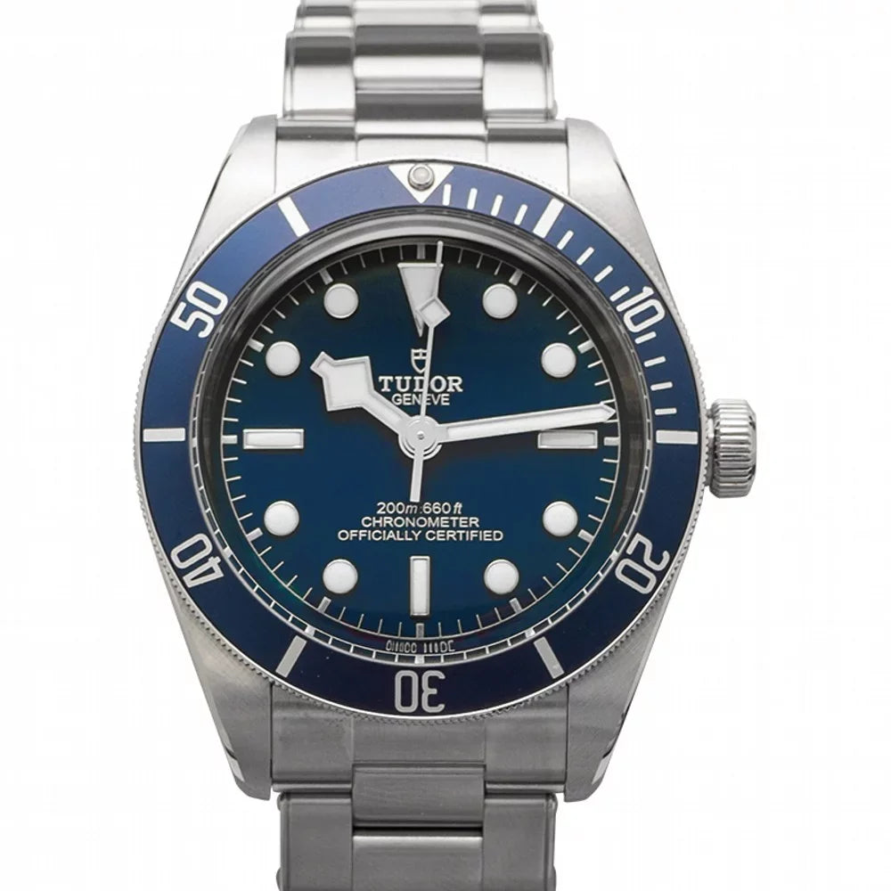 Blue BLACK Steel Stainless 79030B-0001 BAY Automatic Watch Dial Tudor Men's