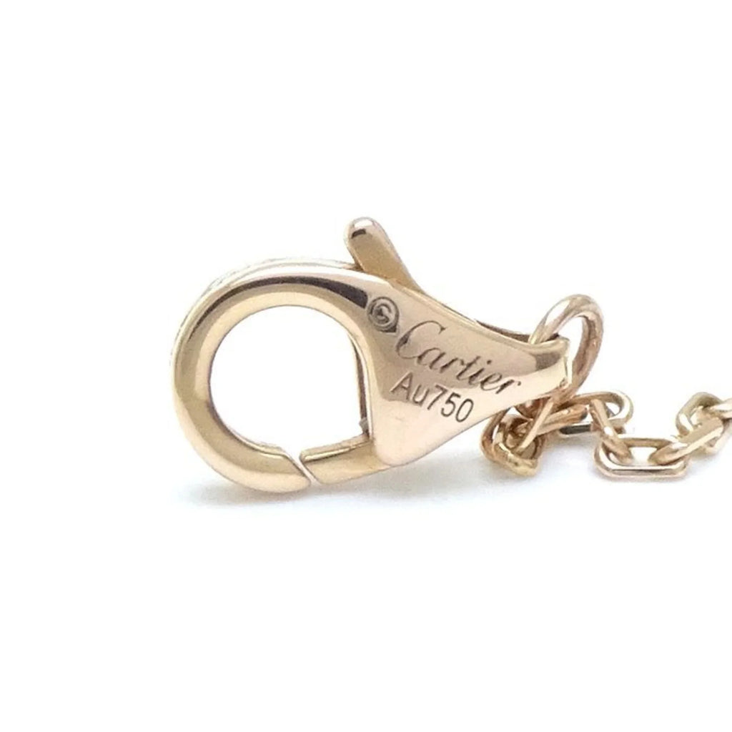 Diamond 291637 Trinity Necklace New) Pre-Owned K18 Gold Heart Three-Color CARTIER (Like B7061200