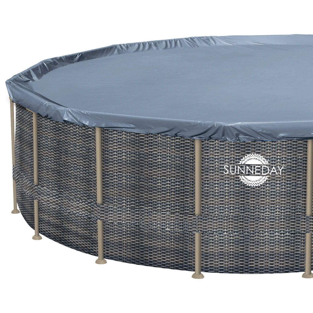Rattan Sunneday 52 Pool Soft-Sided in. ft. 24 Oasis x Round