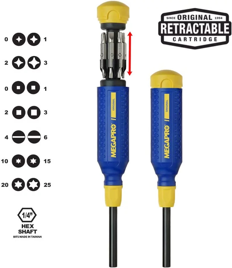 Original NAS Driver, 15-In-1 Blue/Yellow 151NAS-CS Megapro