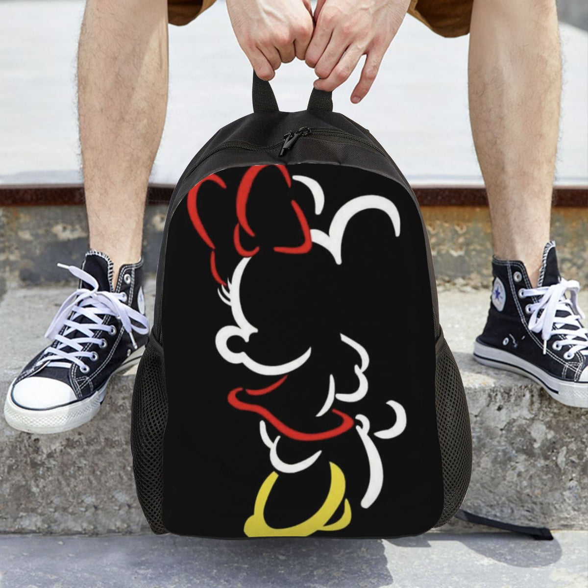 Printed Anime Backpacks Multipurpose Bags Minnie Travel Cartoon 3D Casual Daypacks Backpack
