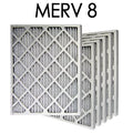 Actual MERV | Pleated 12x30x1 - Size 6PK 8 Air 11.625x29.5x.75 Filter