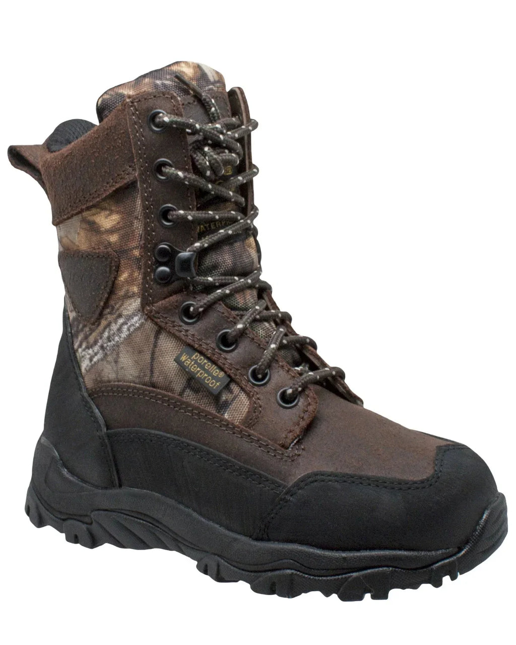 Camping D) Hunting AdTec Hiking Childrens Camo Shoe 8" Hiker Waterproof Boot (2