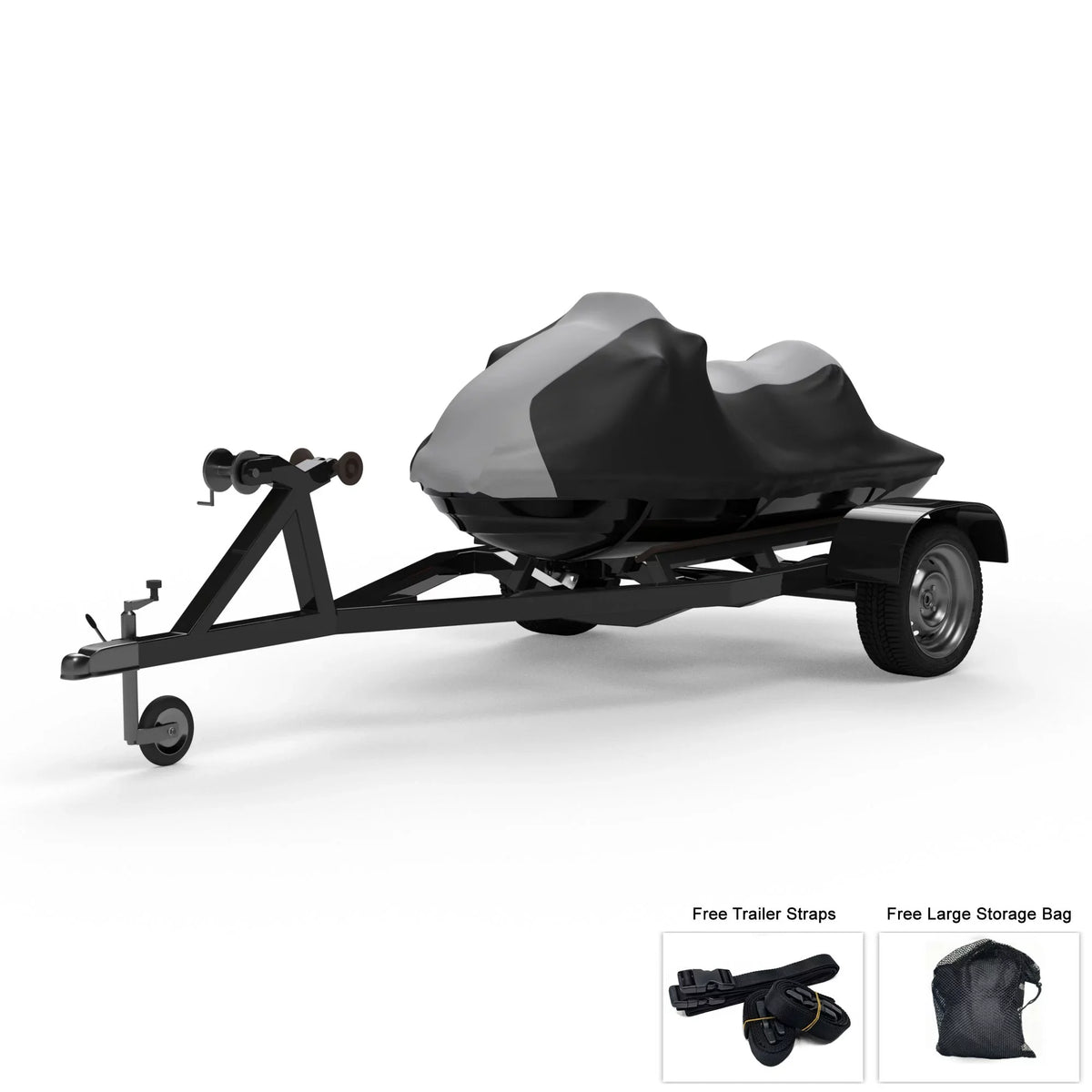 300X Weather 2007-2013 Black Trailer Color For Jet Straps Rain, Trailerable from KAWASAKI Weatherproof Storage Ski And Cover - More! GRAY All Ski Sun, Includes And / - Protects - - Bag Jet Ultra