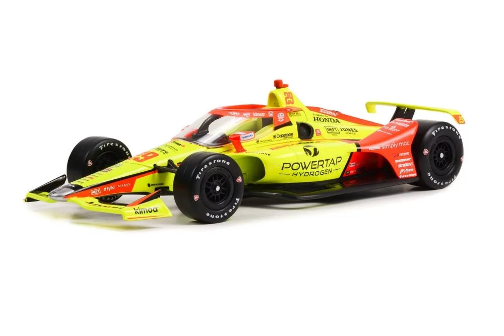 Diecast 1/18 - 11156 Diecast Case 2022 Display Car IndyCar, NTT Scale - Car Devlin - DeFrancesco w/LED Greenlight #29