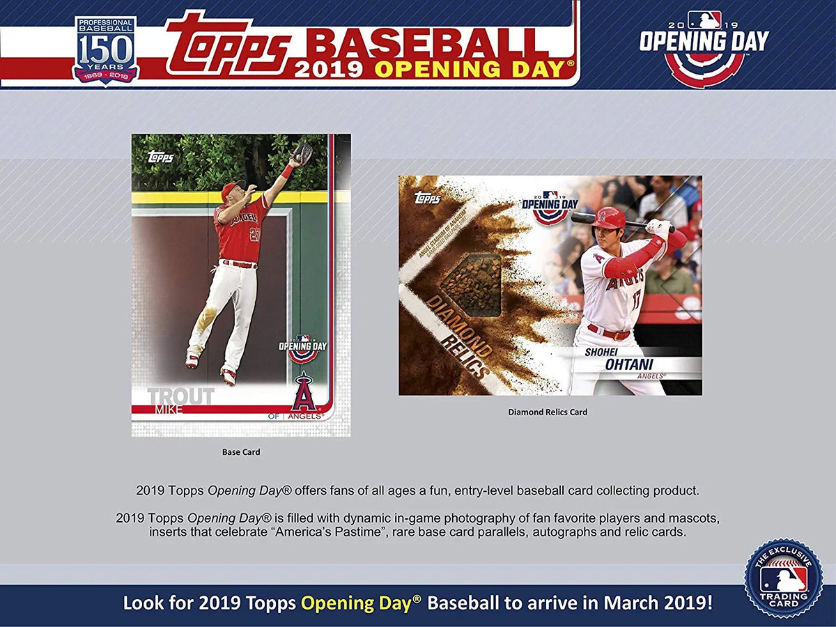 Display Retail Box Opening Baseball 2019 Topps Packs) Day (36