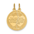 Emotional x 20 31:49 mm Round Yellow Genesis Charm Mizpah Apart 26 Break Words Bond Coin mm On 14k Gold