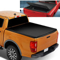 Trunk Motoring Tonneau to Adjustable For Short Cover 2019 Black 6Ft Ranger Ford DNA Soft Aluminum Matte Frame TTC-TRISOFT-091 Top 20 2021 Tri Bed -Fold Vinly