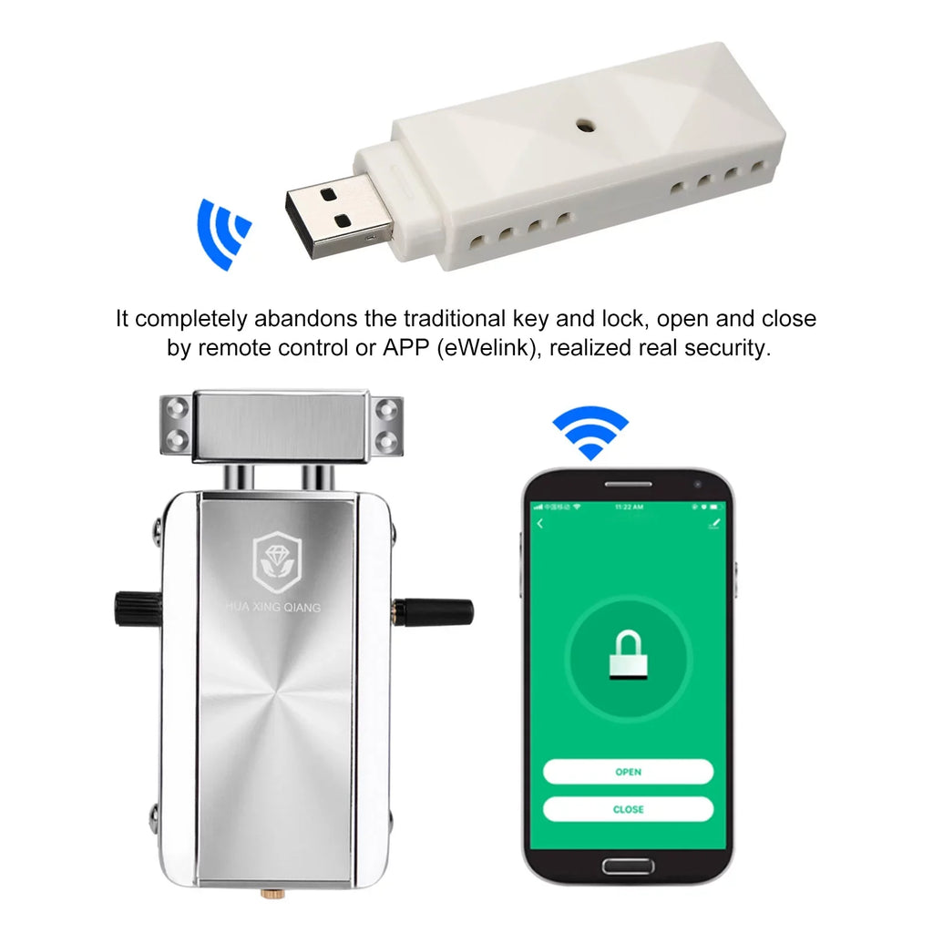 Deadbolt Simbae Apartment Lock Keyless Remote Lock,Deadbolt Ewelink Remote Lock Door Buzhi Kit Less Lock Remote Door Wifi Siuke -theft Lock