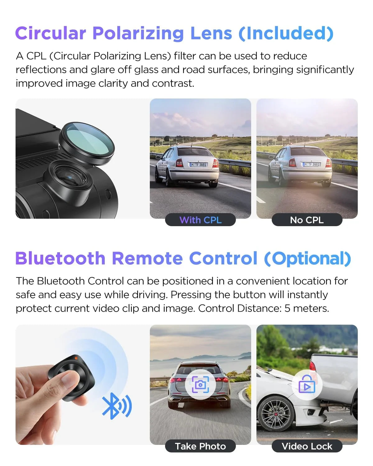 4K+2K GPS, with & A229 lb STARVIS Camera 2 Car Front Dashcam Dual VIOFO IMX675 2CH Rear 2 Pro IMX678