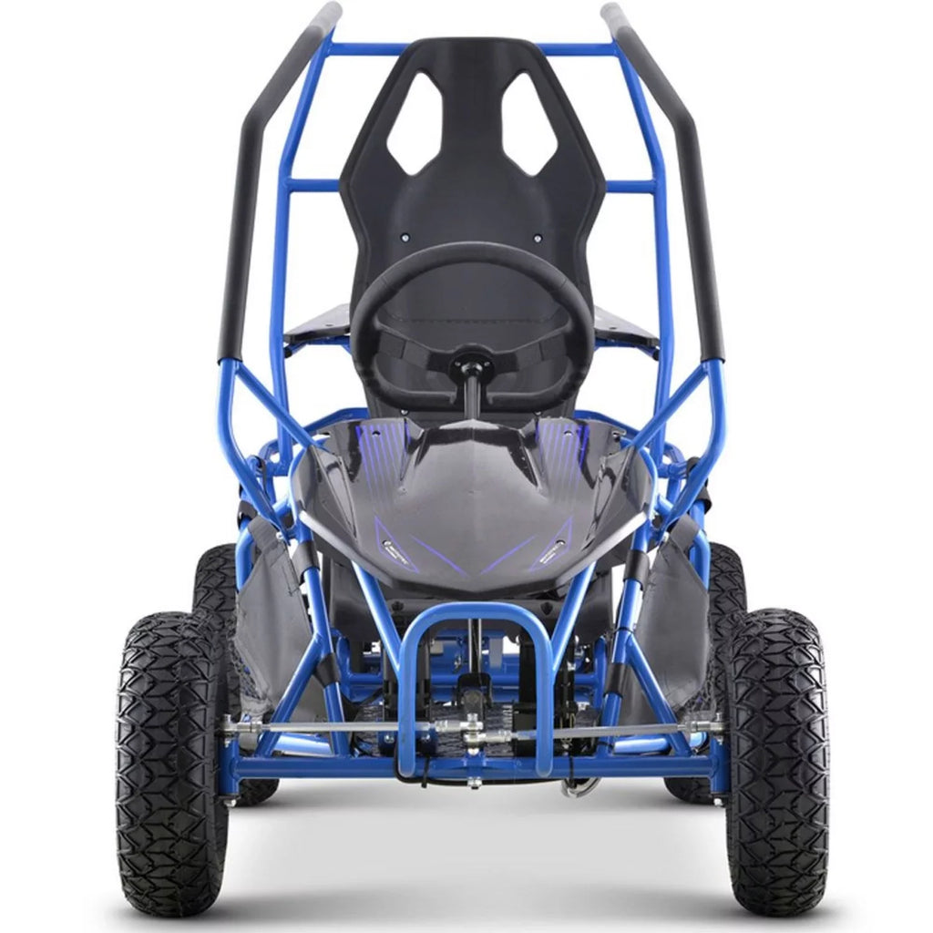 Blue 36v Kart 1000w Electric MotoTec Maverick Go