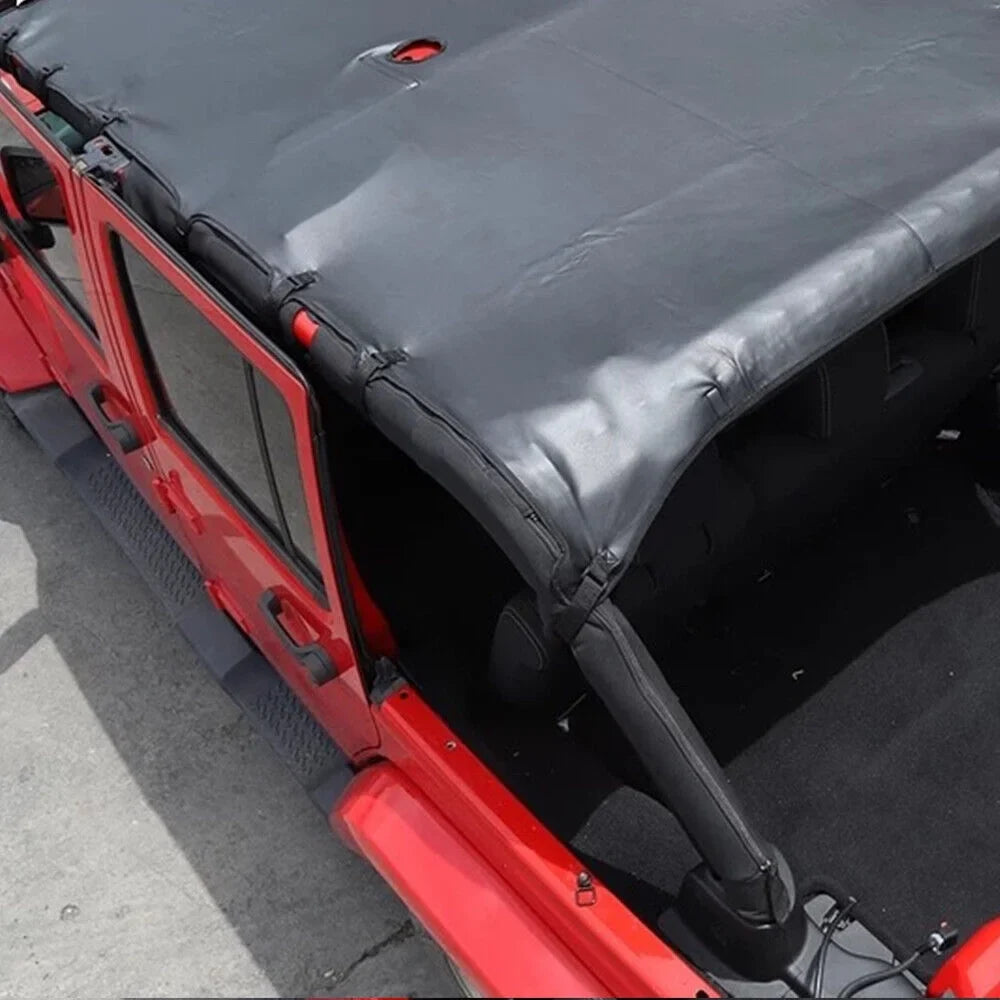Superior JK 07-18 Wrangler Effortless Durable Top Protection Leather Sunshade JKU Jeep for Sun Installation, Protection - JLLOM