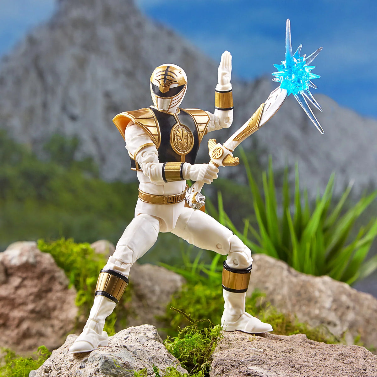 6-inch Morphin White Rangers Lightning Ranger Mighty Collection Power Figure