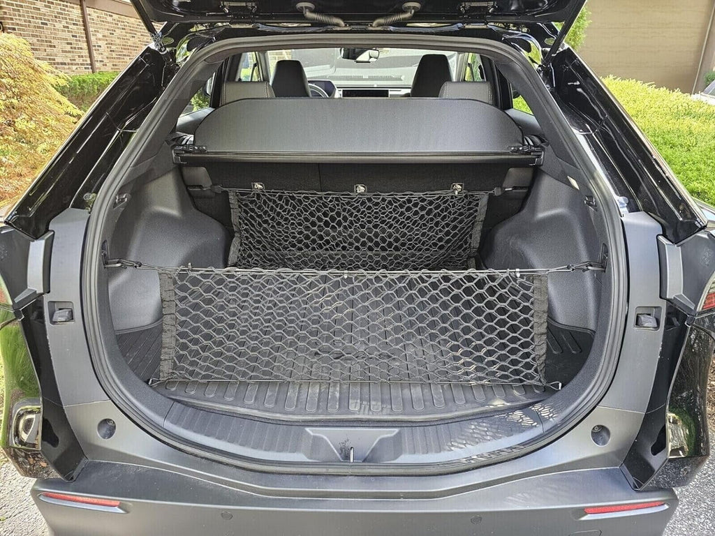 2023-2024 bZ4X Cargo – Nets Car Organizer Vehicle TOYOTA SUV Carrier bZ4X Qty)Trunk Mesh Cargo – Trunk Nets EA(2 for Style Storage with Compatible for Envelope TOYOTA Premium EACCESSORIES Organizer –