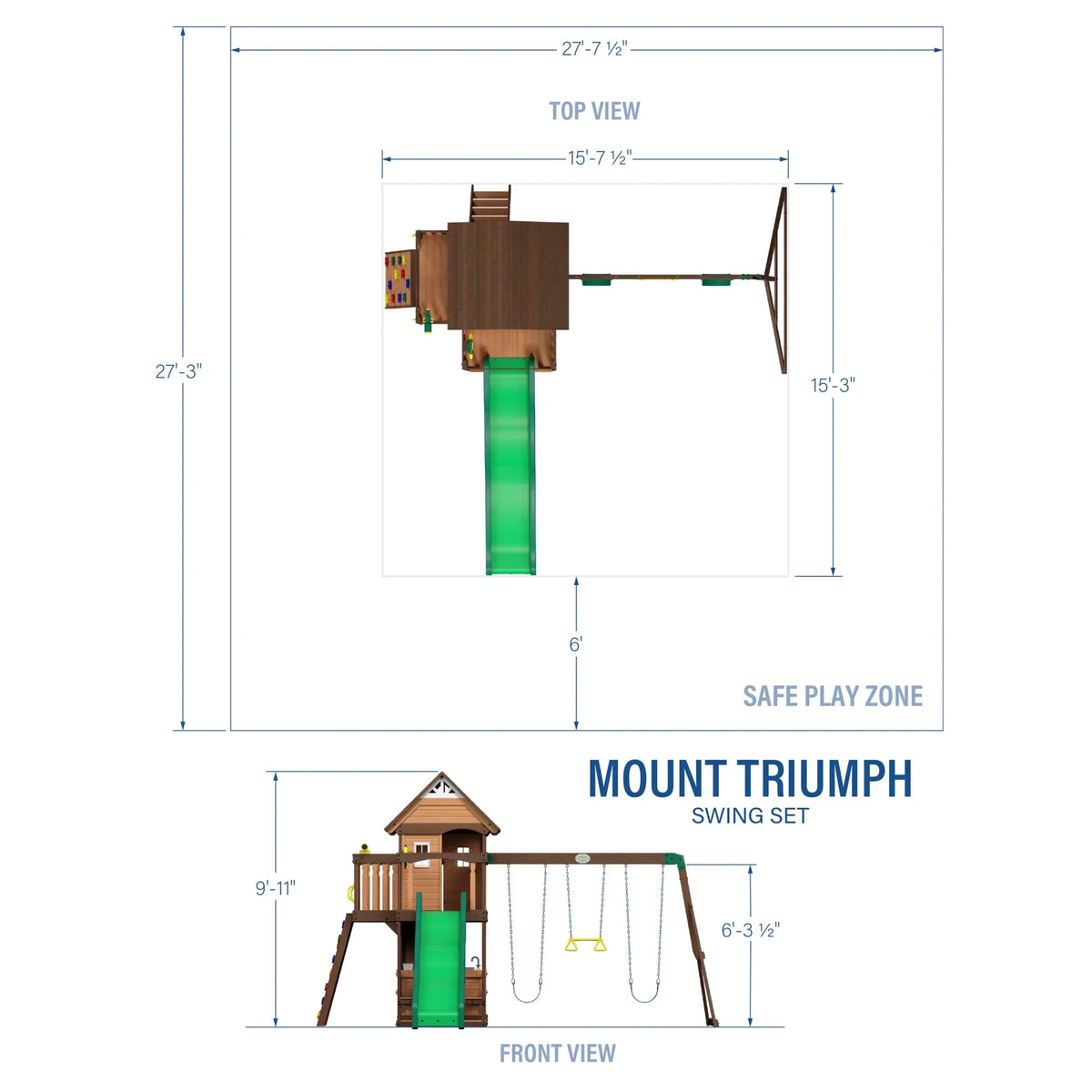 Backyard Set Swing Mount Discovery Triumph