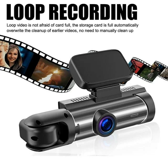 Vision Camera Xhy Motion Driving Recorder HD or Dash Car 1080P Lens Inside G-Sensor, Dual Cam Detection Video Front Night DVR