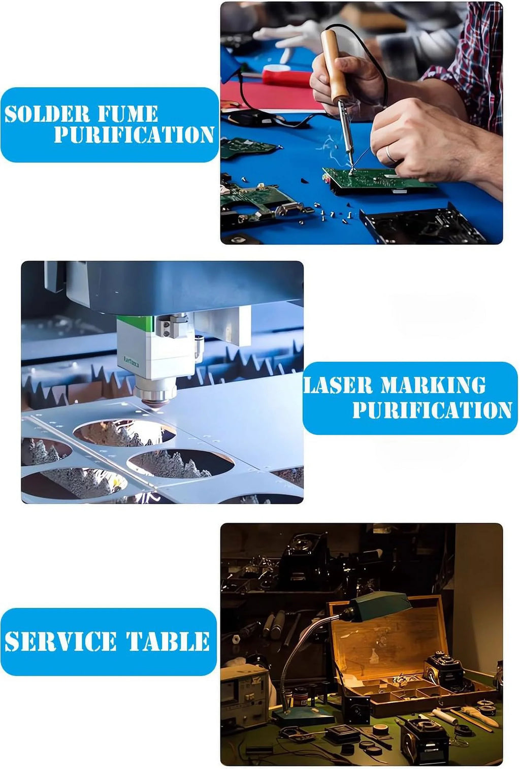 Dry Purifier Portable 12V Fume Smoke with Smoke Extractor Welding Purifier Switch Welding Foot