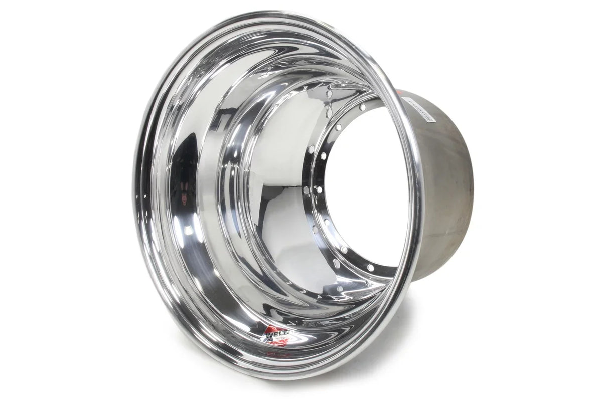 WELP858-5014 Racing No-Lock x in. Half 10.25 Outer 15 Polished Sprint - Weld Rim