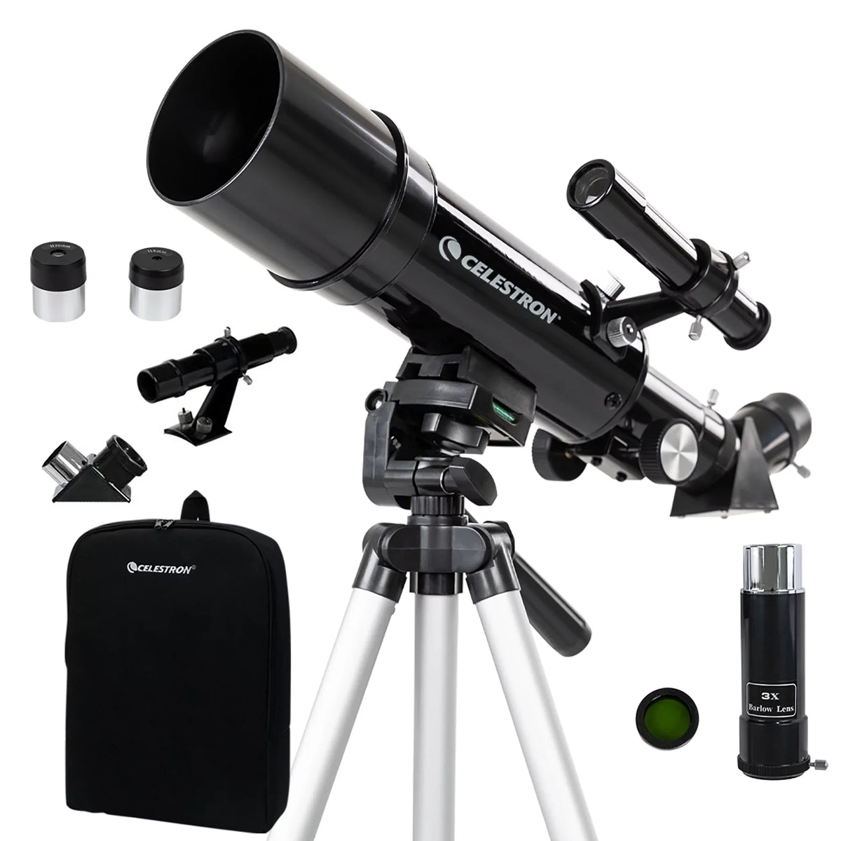 Tripod and 60 Telescope Scope Celestron Backpack Portable Travel with