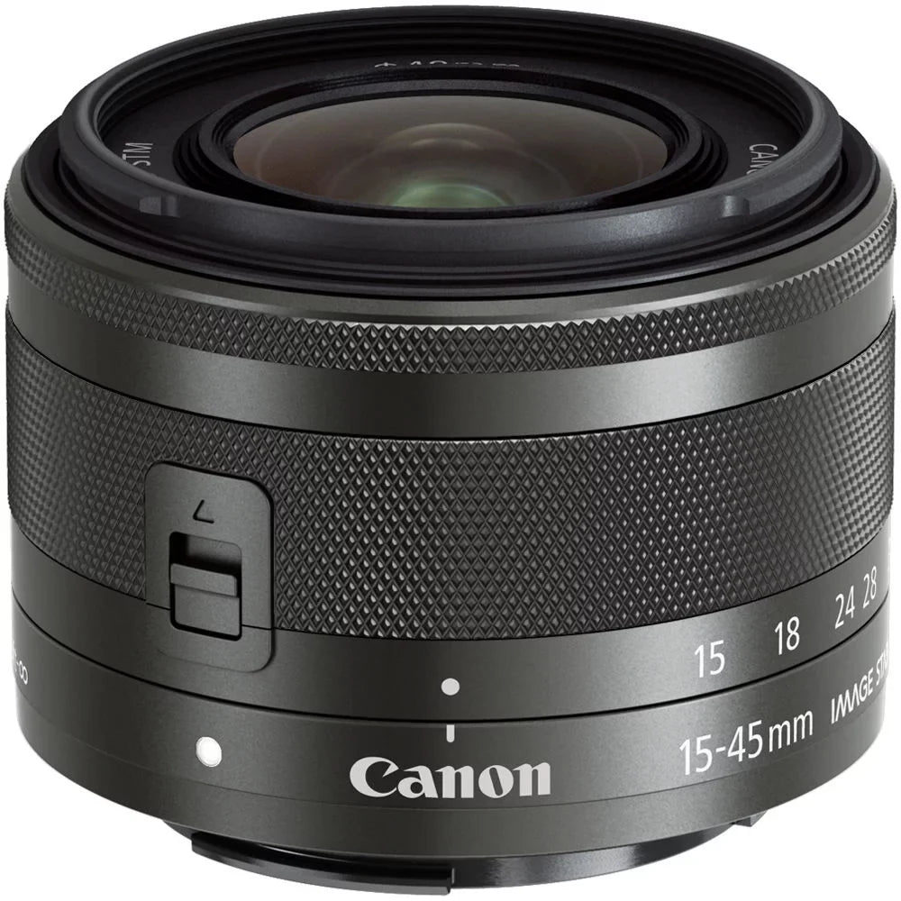 (Graphite) (Black) +64GB Lens Canon Mirrorless M200 Camera +15-45mm IS STM EOS f/3.5-6.3 Filter PC +3