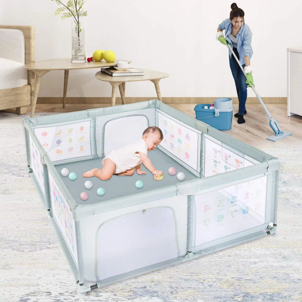 for with Two Yard Pull Nordmiex 59*70*27 Playpen Rings, Play Baby Safety Baby inch