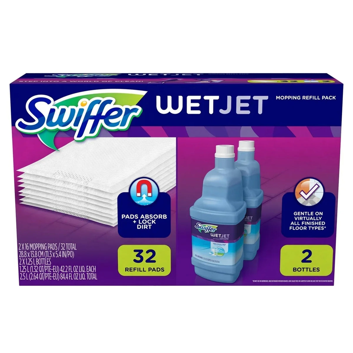 1 Gamble, & Refill Swiffer Pack, Mopping WetJet pack Procter