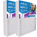 9 MERV 16x25x5 13 by - 16x25x5 1500 Premium Air USA Pack Filter to 2200 Filter FILXXCAR0016 with FPR AIR. AIRX FILTERS Furnace 2 CLEAN Compatible Comparable WICKED Made Carrier MPR Bryant &