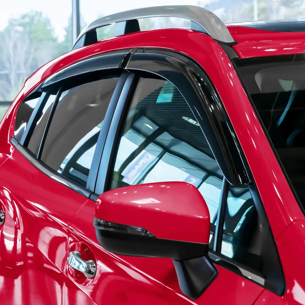 '- XV 100489 Vent Deflectors, Durable Tape-on Guards Subaru Rain Window Crosstrek Window for Voron 6 Visors, Extra Glass 2018-2024, Pieces