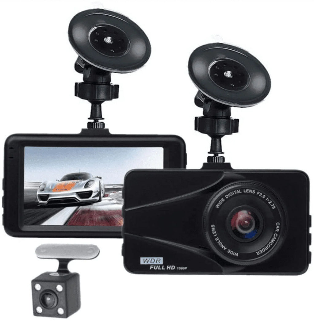 Cam 3" Angle, WDR, Screen Full Wide Plus HD Recorder DVR Ford For Loop Excellent Detection Dash Travel Images T670 Video Motion LCD Dual G-Sensor, Recording 170°